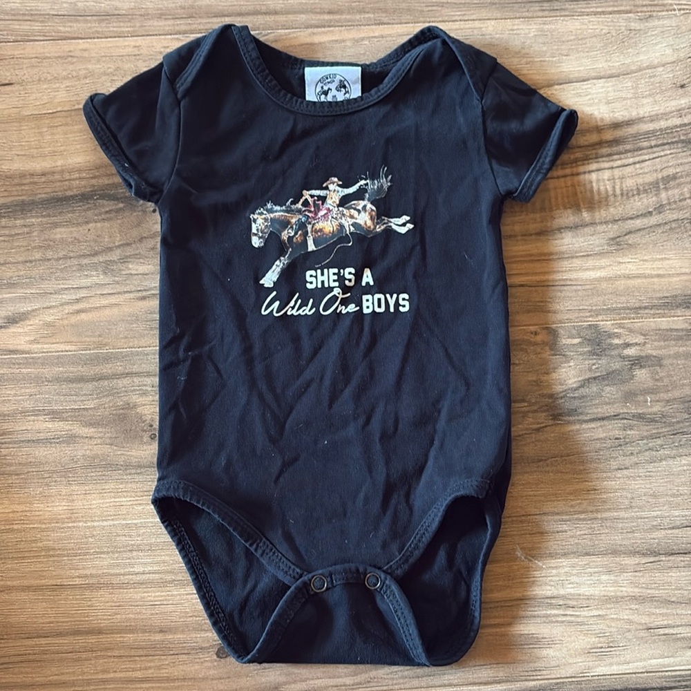 Baby Girl Western Onesie